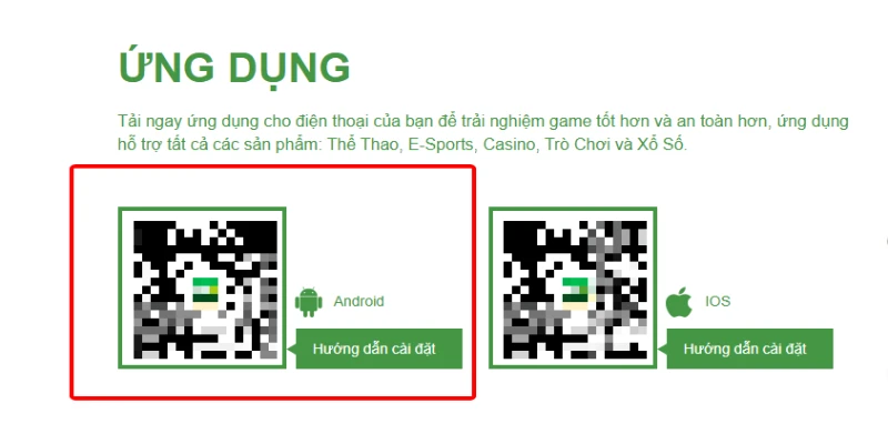 Tải App Xin88 - Giải Pháp Giải Trí Tuyệt Vời Với Ứng Dụng 2 Nhấn vào mục hướng dẫn cài đặt Android để tải ứng dụng XIN88